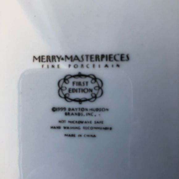 4 PCs of Vintage Dayton Hudson 1999 Merry Masterpieces 24K Trim Porcelain China - Picture 8 of 9